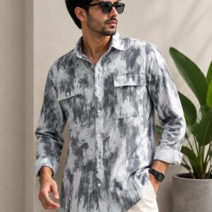 Floral printed shirt men size-M,L,XL